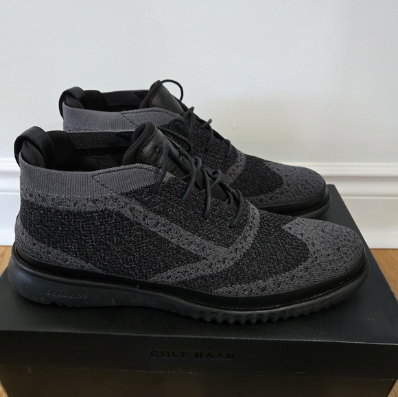 Cole Haan black Brogues Stitchlite size 11 black and grey - Picture 5 of 5